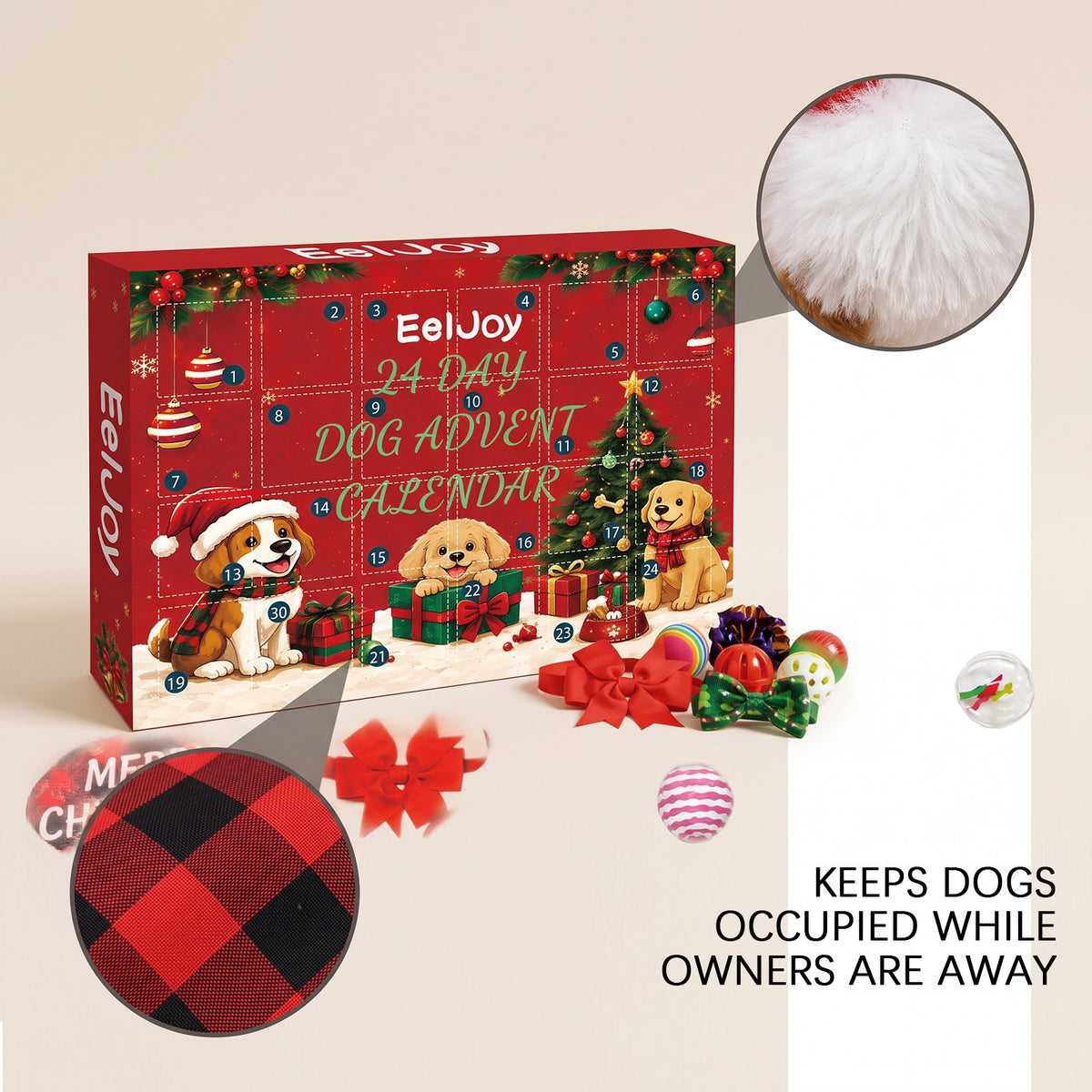24-Day Dog Christmas Toy Calendar