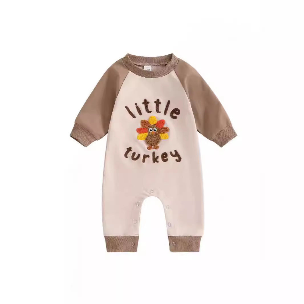 Thanksgiving Turkey Cotton Baby Romper